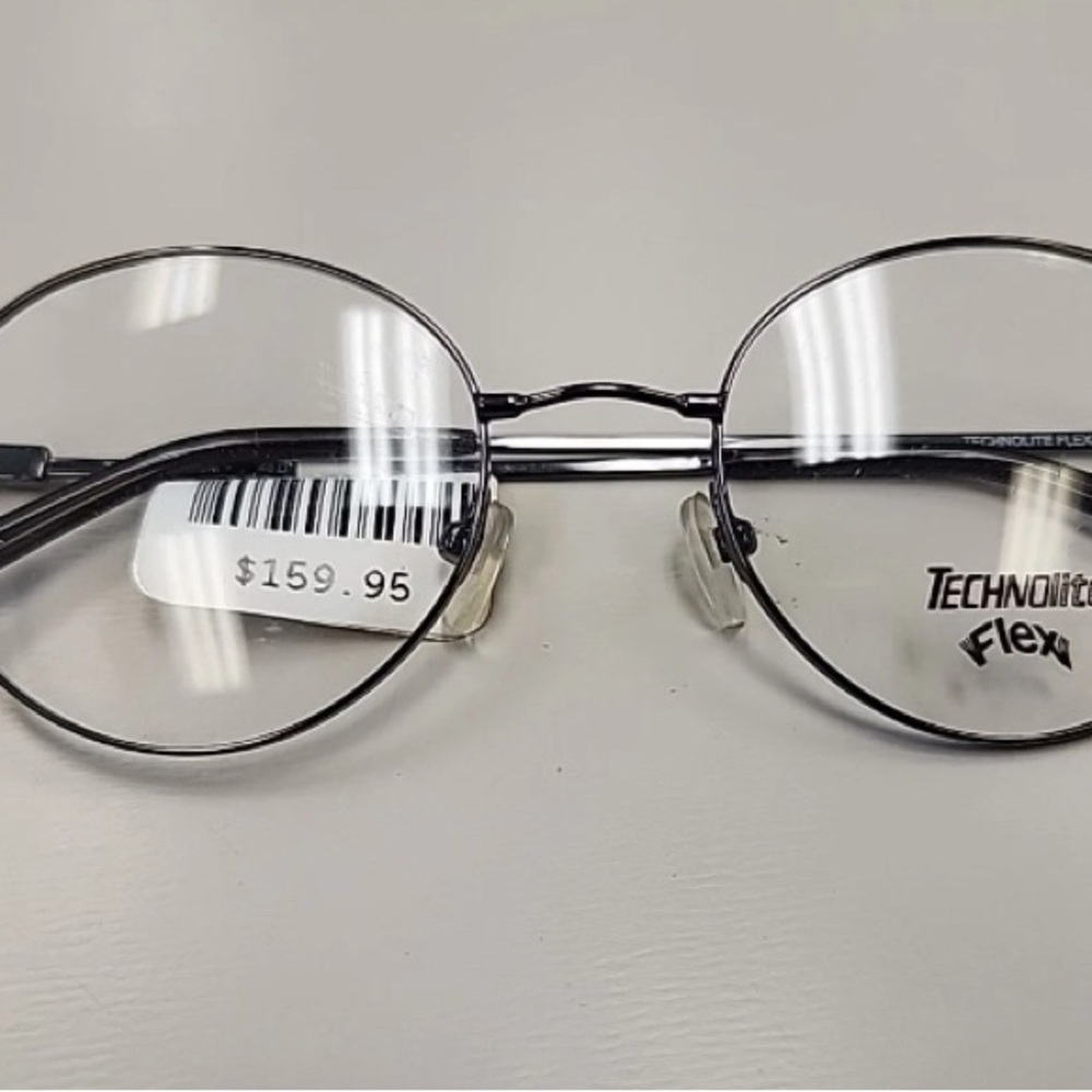 Round Metal Glasses Gunmetal size 48-19-140